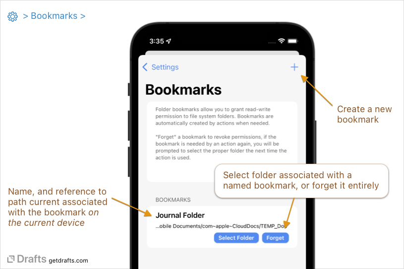 settings/bookmarks