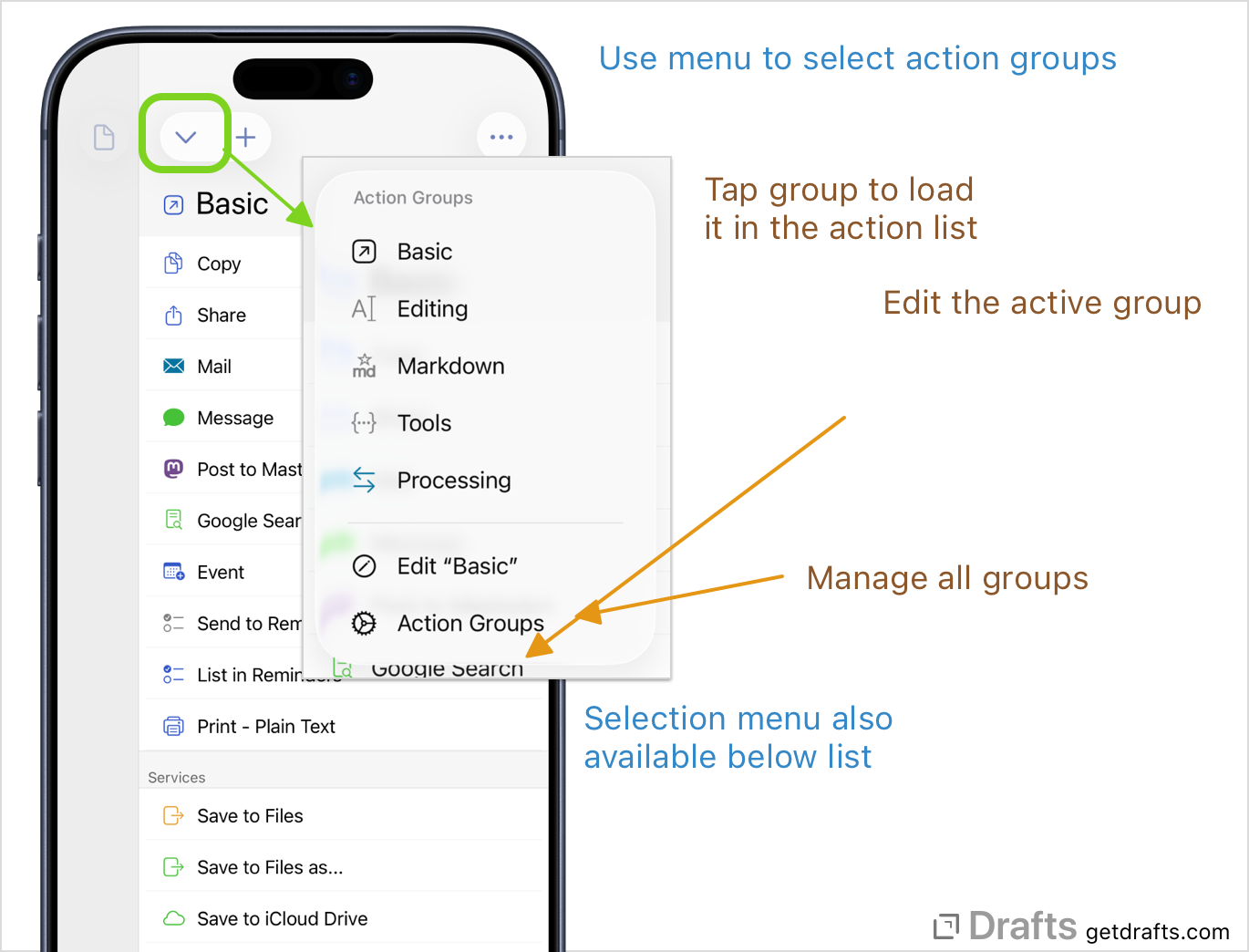 actions/action-groups