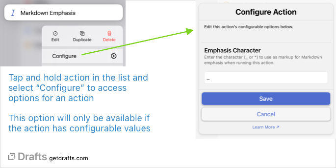 actions/configuration