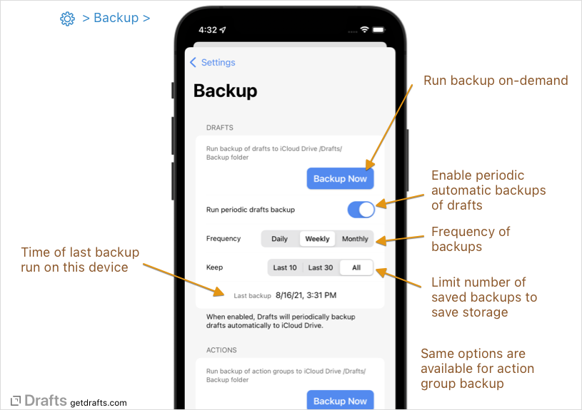 settings/backups